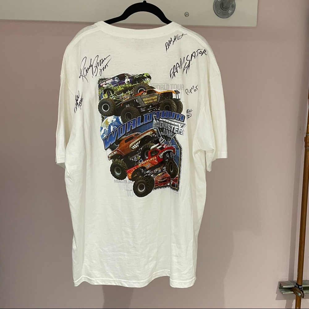 HP🎉 Signed 2005 Y2K Monster Jam Tee - Picture 5 of 10
